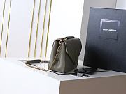 YSL Saint Laurent LouLou Bag Grey-29*17*8cm - 2