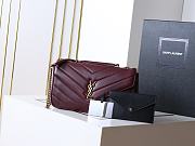 YSL Saint Laurent LouLou Bag Burgundy-29*17*8cm - 1