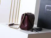 YSL Saint Laurent LouLou Bag Burgundy-29*17*8cm - 5