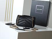 YSL Saint Laurent Mini LouLou Bag Black-24*14*7cm - 2