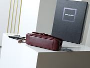 YSL Saint Laurent Mini LouLou Bag Burgundy-24*14*7cm - 5