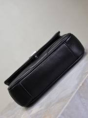 YSL Saint Laurent Mini LouLou Bag Black Silver-24*14*7cm - 4