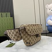 GUCCI Original GG canvas small belt bag-32*17*5cm - 4