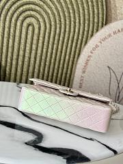 Chanel Medium Classic Flap In Apricot Shiny Lambskin Leather-25cm  - 3