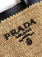Prada Mini Crochet and Leather Tote Bag-21*16*10cm - 2