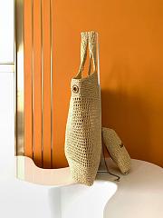 YSL Saint Lauren Icare Maxi Raffia Bag-37cm - 4