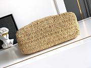 Prada Medium Crochet and Leather Tote Bag-32*29*16cm - 3