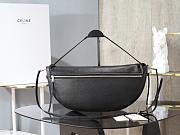 Celine Halfmoon Soft Triomphe Bag In Supple Shiny Lamskin-46*19*10cm - 3