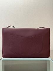 Chanel 26S Mix Flap Bag Burgundy-26*38*11cm - 5