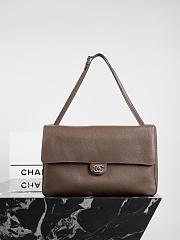 Chanel 26S Mix Flap Bag Brown-26*38*11cm - 3