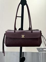 Chanel Small Shopping bag Burgundy-15*30.5*11.5cm - 5
