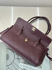 Chanel Small Shopping bag Burgundy-15*30.5*11.5cm - 2