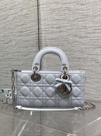 Dior Small Lady D-Joy handbag Blue-22 x 11 x 6 cm