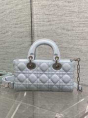 Dior Small Lady D-Joy handbag Blue-22 x 11 x 6 cm - 3