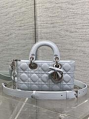 Dior Small Lady D-Joy handbag Blue-22 x 11 x 6 cm - 2