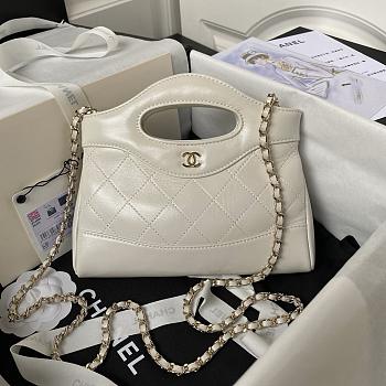 Chanel Mini 31 HandBag White-17.5*20.5*4cm