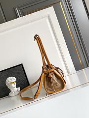 Prada Bonnie Medium Linen and Leather Patchwork Handbag-32*12*15.5cm - 3