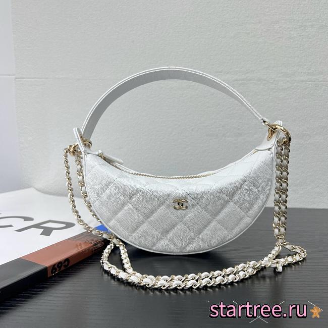 Chanel Chain bag Lambskin and gold metal White- 15 x 22 x 6cm - 1