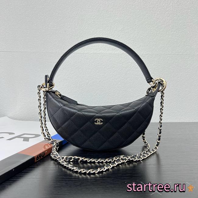 Chanel Chain bag Lambskin and gold metal Black- 15 x 22 x 6cm - 1