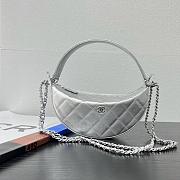 Chanel Chain bag Lambskin and gold metal Silver- 15 x 22 x 6cm - 1
