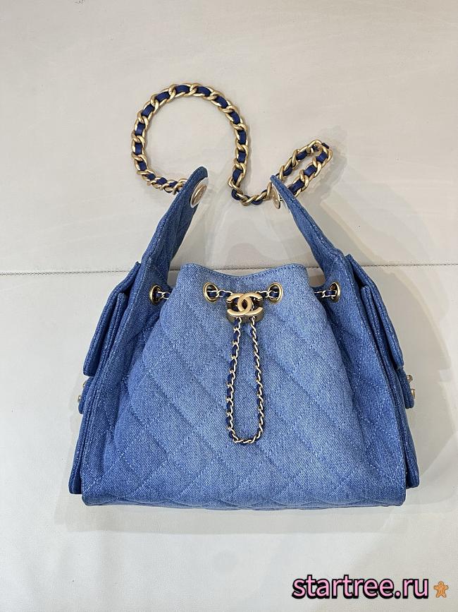 Chanel 25C hobo Bag Denim -30×26×14cm - 1