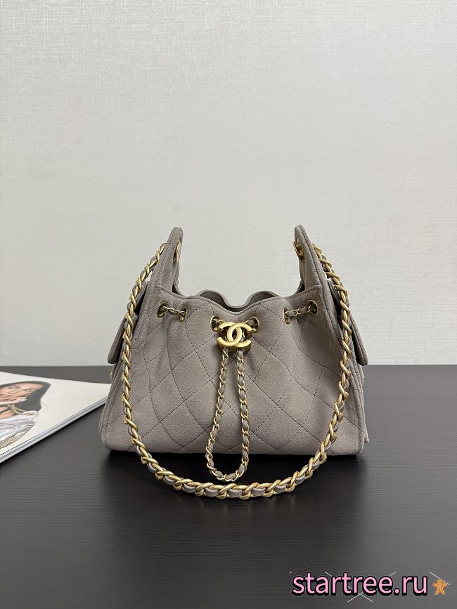Chanel Mini 25 Bag AS5293 Suede Gold Hardware-20*22*12.5cm - 1