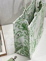 Dior large Book Tote with shoulder strap Green and white-42*32*5CM - 3