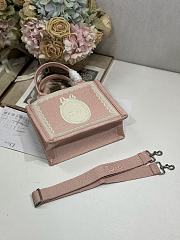 Dior Small Book Tote with shoulder strap Pink and white-26.5 x 22 x 14cm - 2