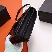 YSL Saint Laurent Calfskin Crocodile Embossed Gaby-26*18*5cm - 5