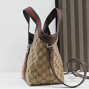 Gucci Giglio small tote bag Beige and Brown-25*20*15cm - 5