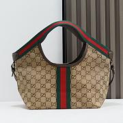 Gucci Giglio small tote bag Beige and Brown-25*20*15cm - 3
