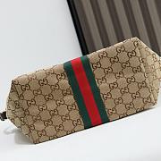 Gucci Giglio small tote bag Beige and Brown-25*20*15cm - 2