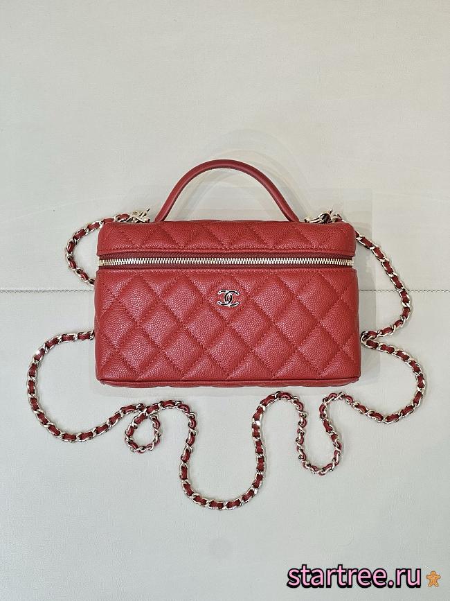 Chanel 25K Handbag Red-17*19.5*5cm - 1