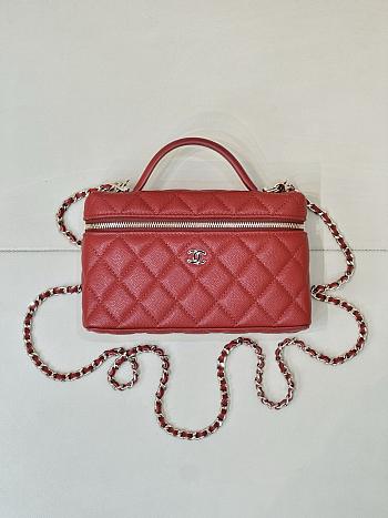 Chanel 25K Handbag Red-17*19.5*5cm