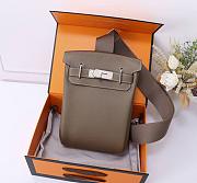 Hermes Hac a Dos PM Backpack Etoupe - 1
