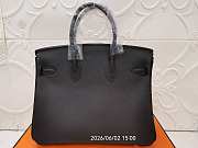 Hermes 25 Birkin Bag In Epsom leather Chocolate and Gold Hardware - 2