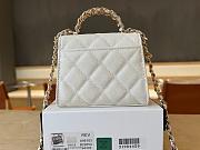 Chanel 25S Handle Bag Caviar White-11.5*14.5*5CM - 3