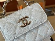 Chanel 25S Handle Bag Caviar White-11.5*14.5*5CM - 2