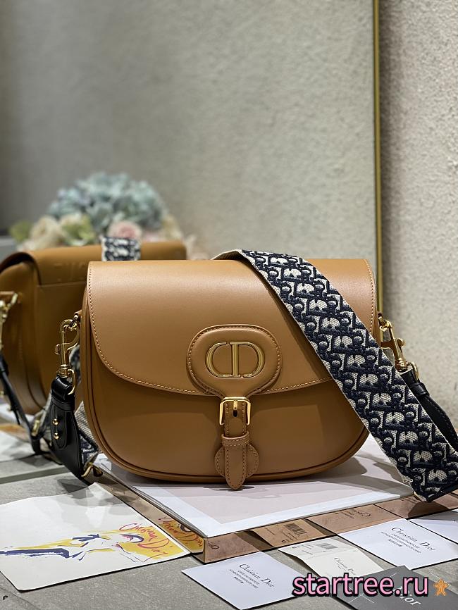  DIOR | Bobby Caramel bag with Blue Dior Strap - M9320 - 27 x 8 x 19.5 cm - 1