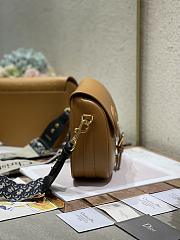  DIOR | Bobby Caramel bag with Blue Dior Strap - M9320 - 27 x 8 x 19.5 cm - 5
