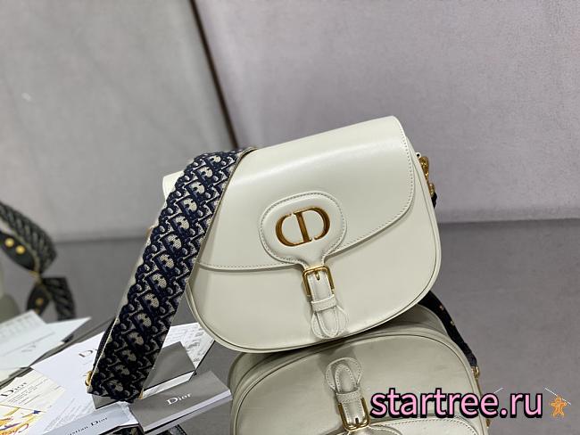  DIOR |  Bobby White bag with Blue Dior Strap - M9320 - 27 x 8 x 19.5 cm - 1