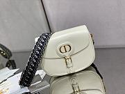  DIOR |  Bobby White bag with Blue Dior Strap - M9320 - 27 x 8 x 19.5 cm - 1