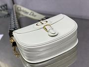  DIOR |  Bobby White bag with Blue Dior Strap - M9320 - 27 x 8 x 19.5 cm - 2