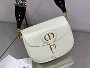  DIOR |  Bobby White bag with Blue Dior Strap - M9320 - 27 x 8 x 19.5 cm - 5