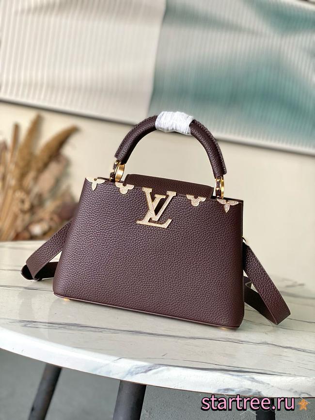 Louis Vuitton PM Capucines Dark Brown M24583-27cm - 1