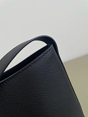 Dior Small Médaillon Bucket Bag Black Grained Calfskin-19 x 18 x 12.5 cm - 4