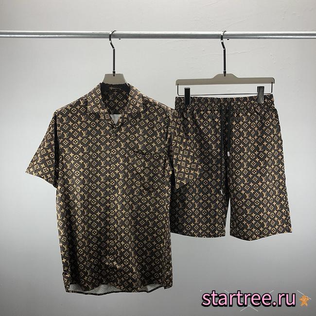 Louis Vuitton Shirt and shorts Set For Men - 1