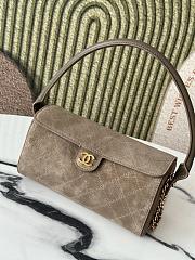 Chanel 26A Bowling Bag Suede-11*23*12.5cm - 2