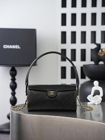 Chanel 26A Bowling Bag Black-11*23*12.5cm