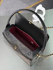 Chanel 26A Bowling Bag Black-11*23*12.5cm - 2